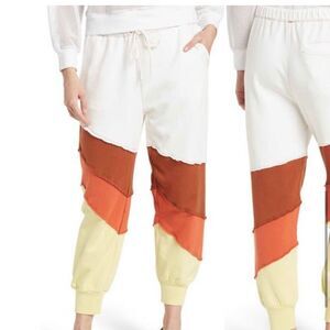 Free People Movement All Or Nothing Rust Yellow Sweatpants Joggers Size S